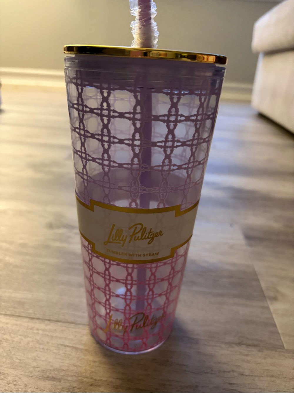 Lily Pulitzer Ombré Acrylic Tumbled Pink Purple Gradient NWT - Picture 3 of 4